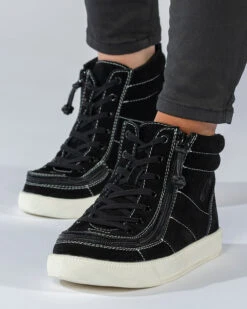 Black Suede BILLY Ten9 Street High Tops -Shoes Promotion Store BK21329 001 studio standing 2 704x880 d3a68aac 2f72 472a 9408 801b9877332d