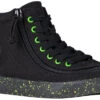 FINAL SALE - Black/Green Speckle BILLY Classic Lace High Tops -Shoes Promotion Store BK22100 002 45 lateral 940x614 07b9699f 4f24 4fd1 b56e 37845a7d7d18