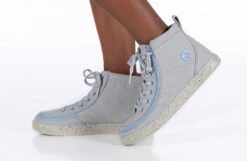 FINAL SALE - Grey/Blue Speckle BILLY Classic Lace High Tops -Shoes Promotion Store BK22100 020 studio standing 1 940x614 2d2220c3 0d1a 4bad affe 34500a15e9c4