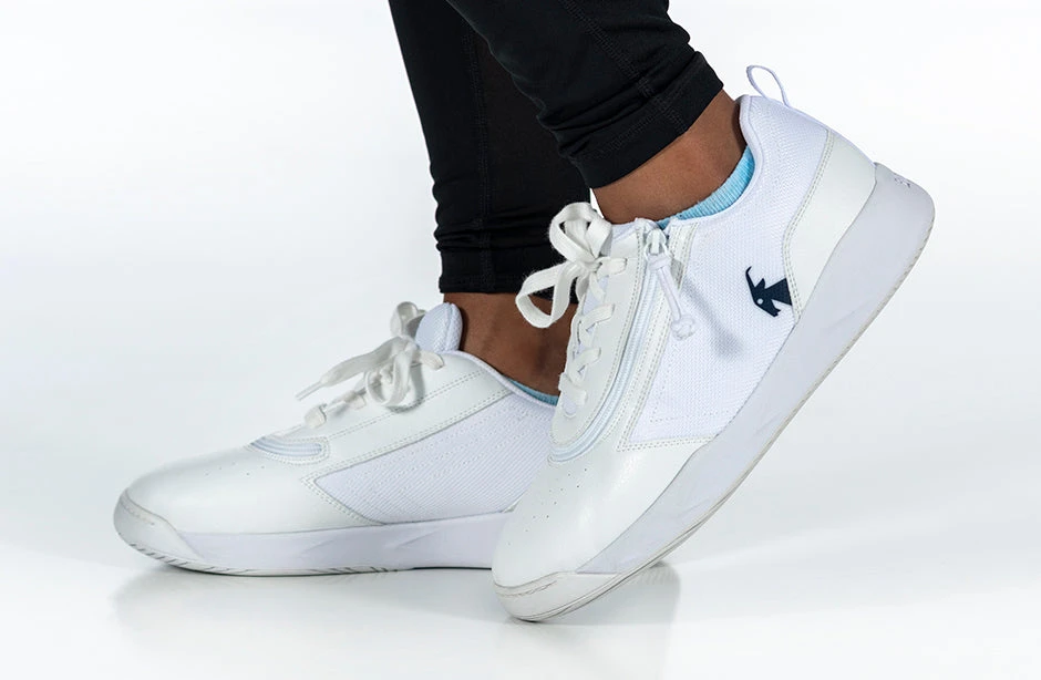 FINAL SALE - White/Navy BILLY Sport Court Athletic Sneakers 11 FINAL SALE - White/Navy BILLY Sport Court Athletic Sneakers - Image 9