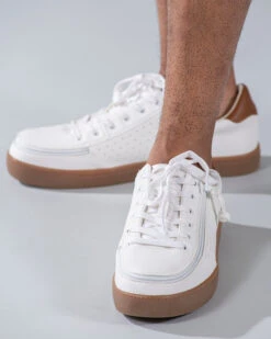 FINAL SALE - Men's White BILLY Low Sneakers -Shoes Promotion Store BM20003 100 Studio2 704x880 1