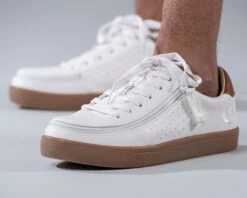 FINAL SALE - Men's White BILLY Low Sneakers -Shoes Promotion Store BM20003 100 Studio3 880x704 1