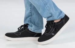 FINAL SALE - Men's Black/White Stitch BILLY Sneaker Low Tops -Shoes Promotion Store BM22128 002 studio standing 1 940x614 99897b3c 647e 40da a3ca a994e149744a
