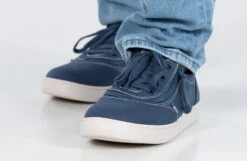 FINAL SALE - Men's Blue/White Stitch BILLY Sneaker Low Tops -Shoes Promotion Store BM22128 410 studio standing 2 940x614 426fa339 82e2 4bde 8055 f92d6bbe581e