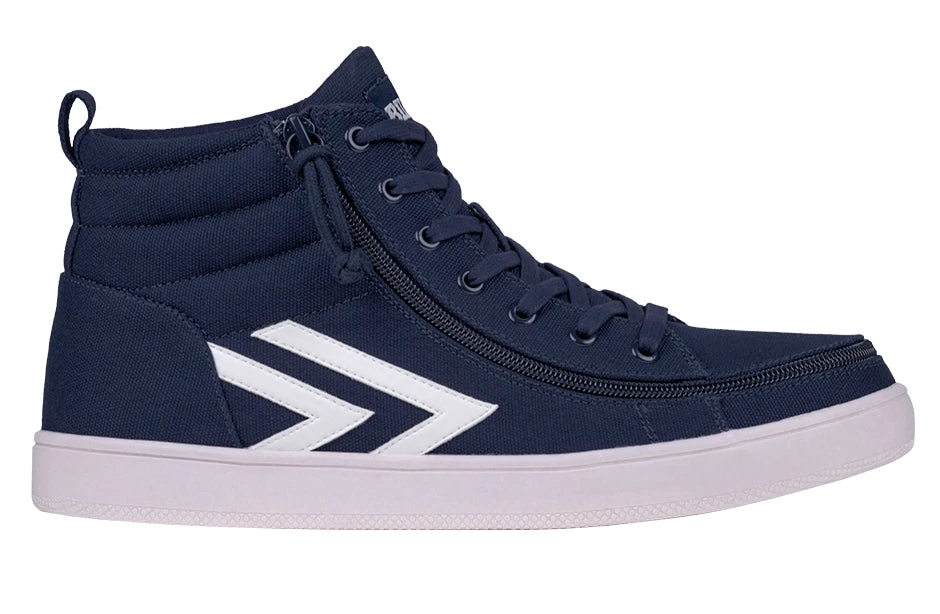 Men's Navy/White BILLY CS Sneaker High Tops 4 Men's Navy/White BILLY CS Sneaker High Tops - Image 2