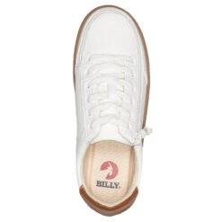 FINAL SALE - Women's White (Brown Mustache) BILLY Low Sneakers -Shoes Promotion Store BW20007 100 Top 880x880 73ac9c60 025f 4113 a70d 776f657ce254
