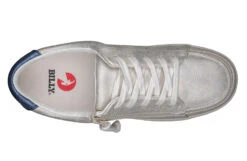 FINAL SALE - Women's White (Navy Mustache) BILLY Sneakers -Shoes Promotion Store BW22128 101 top 940x614 0a7ae257 21bb 41ec af30 38681b2b7375