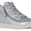 FINAL SALE - Women's Silver Grey Metallic BILLY Sneaker Lace Mid Tops -Shoes Promotion Store BW22135 040 45 lateral 940x614 eeeb0d42 2286 40a7 a14d 1cf49387b4dd