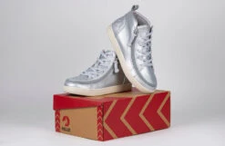 FINAL SALE - Women's Silver Grey Metallic BILLY Sneaker Lace Mid Tops -Shoes Promotion Store BW22135 040 studio 3 940x614 0cde78b0 6ed0 4204 ae92 7362b9c8d691
