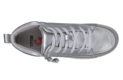FINAL SALE - Women's Silver Grey Metallic BILLY Sneaker Lace Mid Tops -Shoes Promotion Store BW22135 040 top 940x614 03cc690a 495c 4db0 a0f5 f49a2b70243b