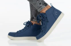 FINAL SALE - Women's Beach Blue BILLY Sneaker Lace Mid Tops -Shoes Promotion Store BW22135 420 studio standing 1 940x614 e1db2d23 9202 44af 9a80 c1170c12d391