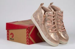 FINAL SALE - Women's Rose Gold BILLY Sneaker Lace Mid Tops -Shoes Promotion Store BW22135 680 studio 2 940x614 28b03309 5e7d 491e a43f 74221d1d7f43