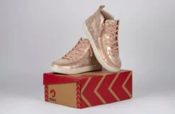 FINAL SALE - Women's Rose Gold BILLY Sneaker Lace Mid Tops -Shoes Promotion Store BW22135 680 studio 3 940x614 24d236c2 74c3 42df 8b10 67d16f16dbaf