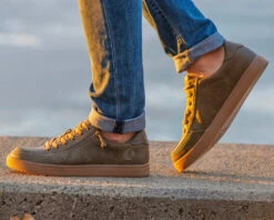 FINAL SALE - Men's Olive BILLY Sneaker Lows -Shoes Promotion Store MensOliveSneaker880x704