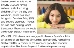 Sasha Splatter BILLY Classic Lace High Tops -Shoes Promotion Store SashaBio