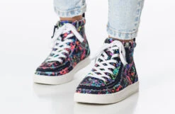 Sasha Splatter BILLY Classic Lace High Tops -Shoes Promotion Store bk23100 009 studio standing 2 940x614 52634009248 o