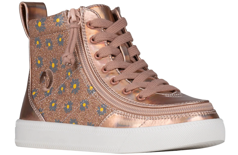 Rose Gold Daisy BILLY Classic Lace High Tops 3 Rose Gold Daisy BILLY Classic Lace High Tops