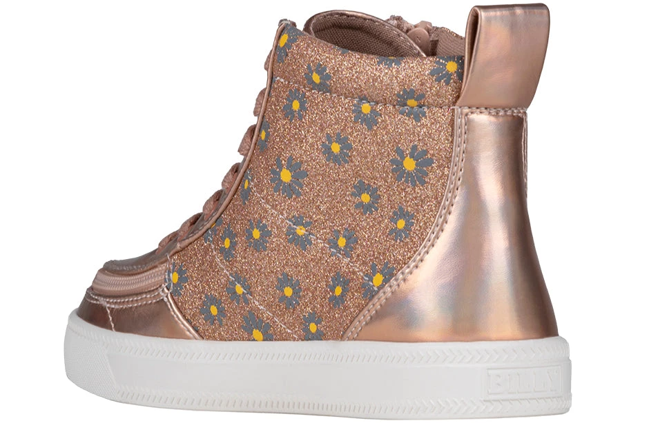 Rose Gold Daisy BILLY Classic Lace High Tops 5 Rose Gold Daisy BILLY Classic Lace High Tops - Image 3