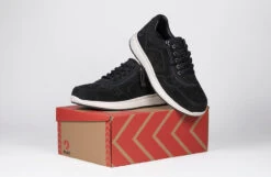 Men's Black Suede BILLY Comfort Joggers -Shoes Promotion Store bm23148 002 on box 3 940x614 52575111418 o